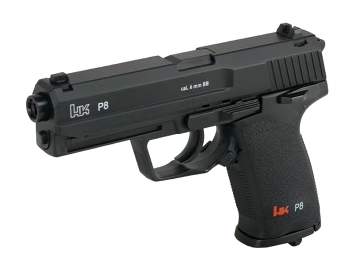 Action Airsoft Réplique pistolet HK P8 BK CO2 Fixe 1.9J Métal