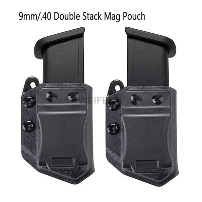 Right&Left Magazine Pouch IWB/OWB 9mm/.40 Double Stack Magazine Case for G CZ S&W H&K SIG P365 Hunting Protective Case