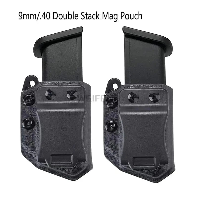 Right&Left Magazine Pouch IWB/OWB 9mm/.40 Double Stack Magazine Case for G CZ S&W H&K SIG P365 Hunting Protective Case