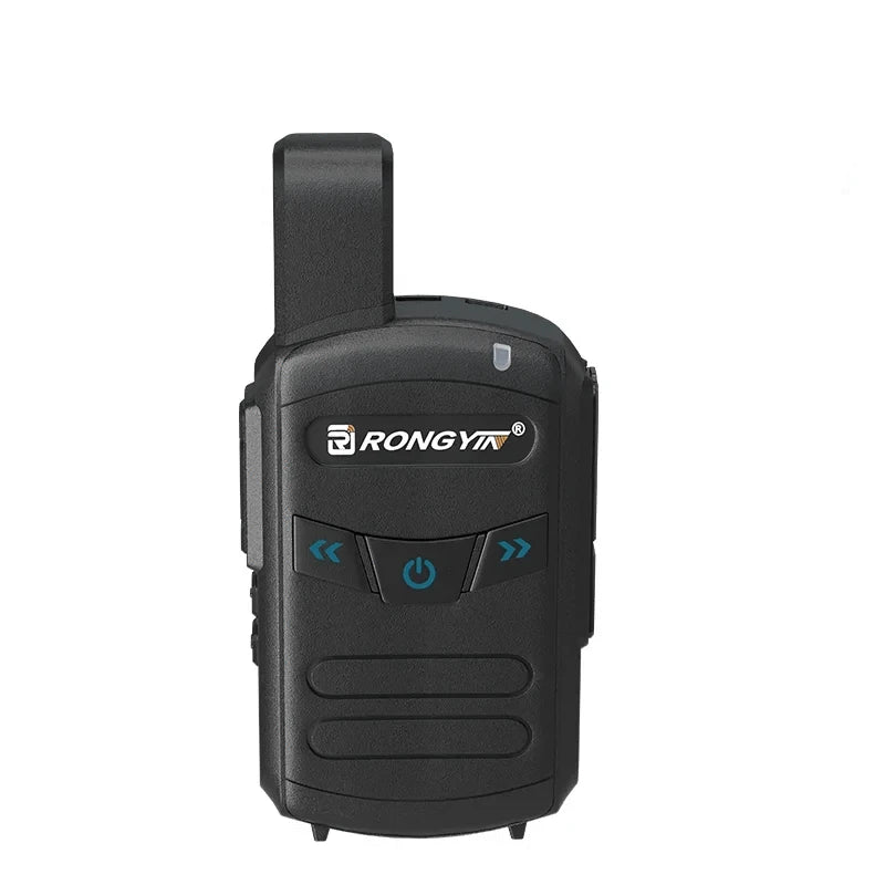 RongYin A5 Walkie Talkie Type-C Charger UHF 400-470Mhz Battery Saving 16 Channels Wireless Frequency Copy Mini Radio Gift BF-T20 1PC Black