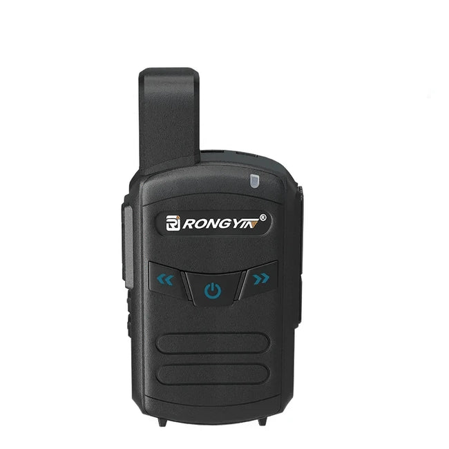 RongYin A5 Walkie Talkie Type-C Charger UHF 400-470Mhz Battery Saving 16 Channels Wireless Frequency Copy Mini Radio Gift BF-T20 1PC Black