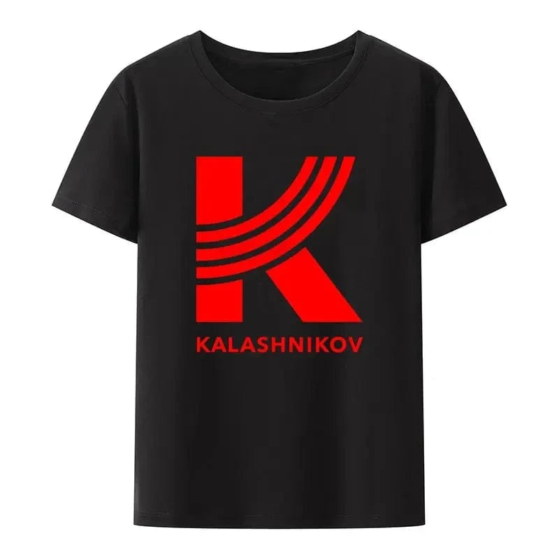 Russian Gas Operated Rotating Bolt Izhmash Kalashnikov Ak74 Print T Shirt Men Women Short Sleeve Loose Breathable Streetwear 0621468-black / XXXL