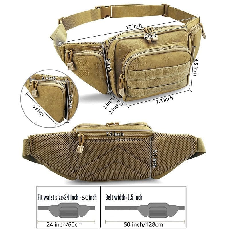 eventoloisirs 0 Sac taille Molle Ray Tactical Tan/Coyote