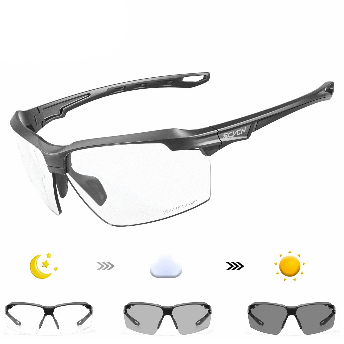 SCVCN Explosion Proof Hunting CS War Game Eyewear Outdoor Airsoft Shooting Glasses Polarized Men Shockproof Tactical Goggles Photochromic-01