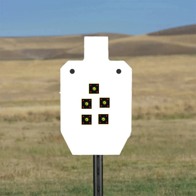 Shooting Square Practice Splash Target Paper Shooting Target Training Supplies Fluorescent Color Label 200Pcs 2in (Can Be Used for Real Gun Practice and Air Gun Practice) High Eye-Catching Shooting Target Stickers