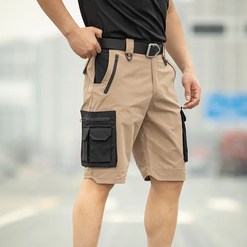 Shorts tactiques pour hommes, séchage rapide, légers, multi-poches, style militaire, pour la randonnée, la pêche, le camping, le travail, l'été, en plein air