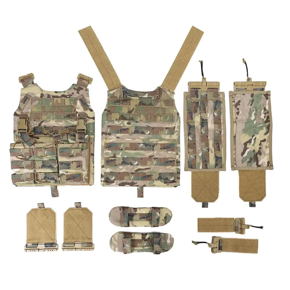 SINAIRSOFT Tactical Nylon Vest With Quick Release Security Molle Multi-camo Plate Carrier Chaleco Hunting Vests