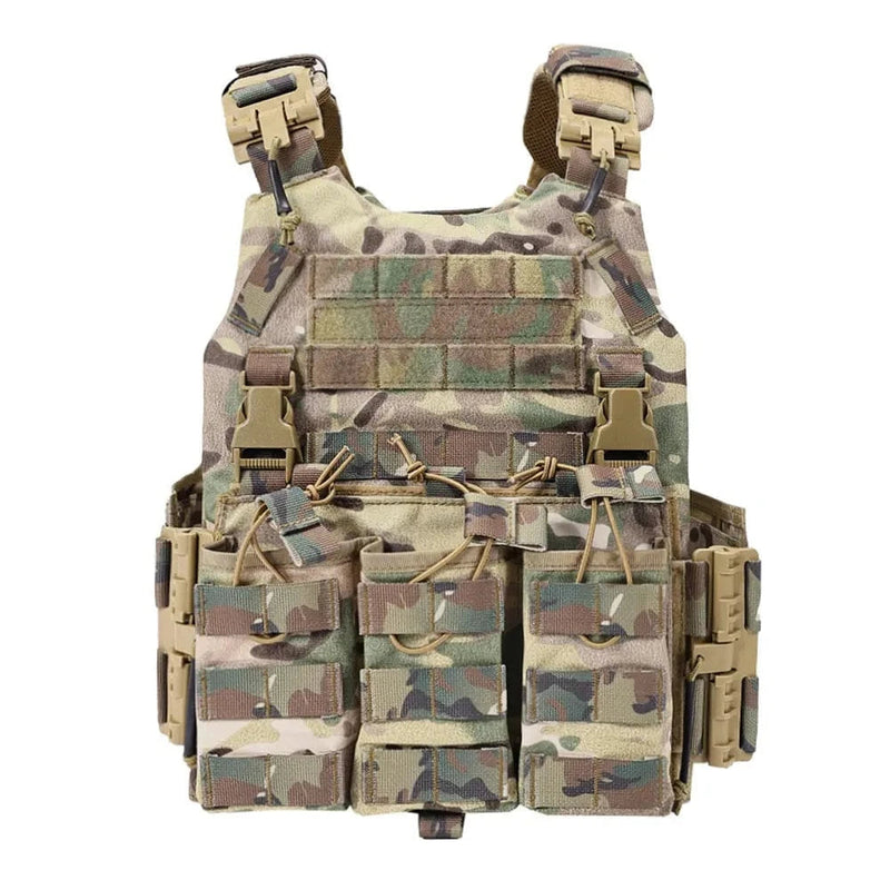 SINAIRSOFT Tactical Nylon Vest With Quick Release Security Molle Multi-camo Plate Carrier Chaleco Hunting Vests