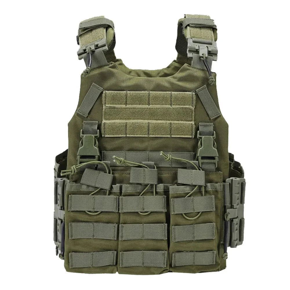 SINAIRSOFT Tactical Nylon Vest With Quick Release Security Molle Multi-camo Plate Carrier Chaleco Hunting Vests Ranger Green