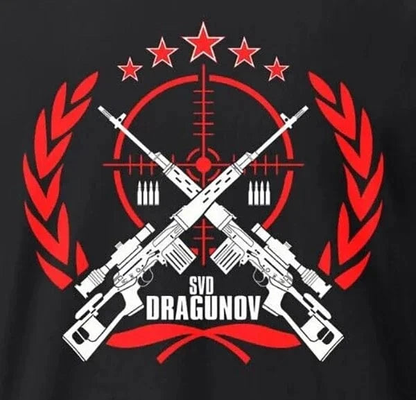 Soviet Russian SVD Dragunov Sniper Rifle T-Shirt 100% Cotton O-Neck Short Sleeve Summer Casual Mens T-shirt Size S-3XL t shirt / XL