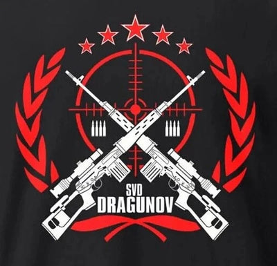 Soviet Russian SVD Dragunov Sniper Rifle T-Shirt 100% Cotton O-Neck Short Sleeve Summer Casual Mens T-shirt Size S-3XL t shirt / XL