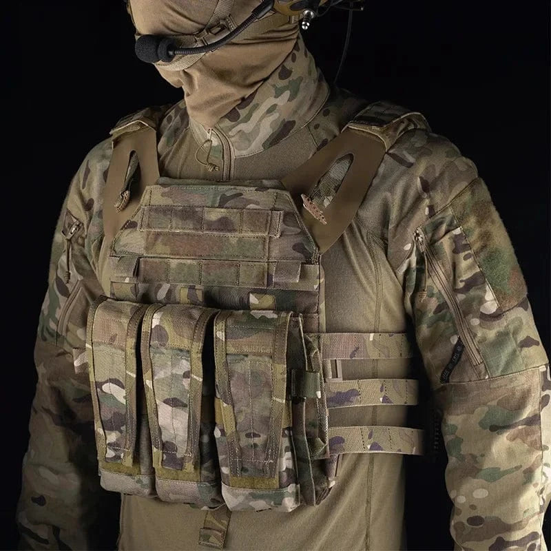 Sport Vest Men JPC2.0 Breathable Adjustable Quick Release Airsoft Vest Nylon Hunting Carrier for Outdoor Paintball Training