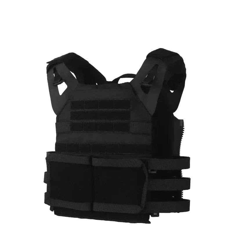 Sport Vest Men JPC2.0 Breathable Adjustable Quick Release Airsoft Vest Nylon Hunting Carrier for Outdoor Paintball Training BLK / CHINA