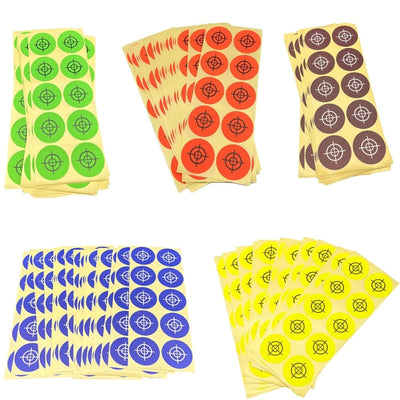 Sticker Targets-250 Pcs/Pack-5 Colors Options-2"/5cm Diameter-CROSS Patterns-Shooting & Hunting-Airsoft Slingshot Airgun