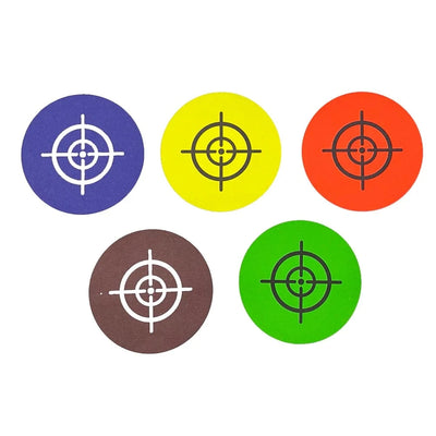 Sticker Targets-250 Pcs/Pack-5 Colors Options-2"/5cm Diameter-CROSS Patterns-Shooting & Hunting-Airsoft Slingshot Airgun