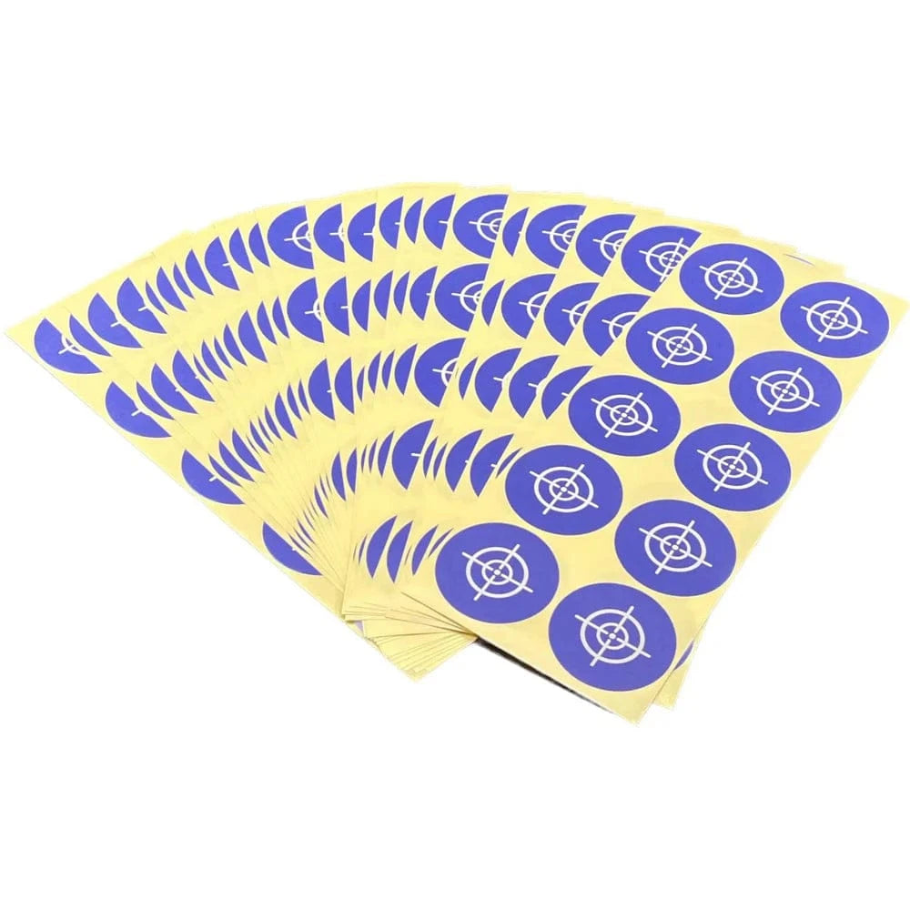 Sticker Targets-250 Pcs/Pack-5 Colors Options-2"/5cm Diameter-CROSS Patterns-Shooting & Hunting-Airsoft Slingshot Airgun DEEP BLUE