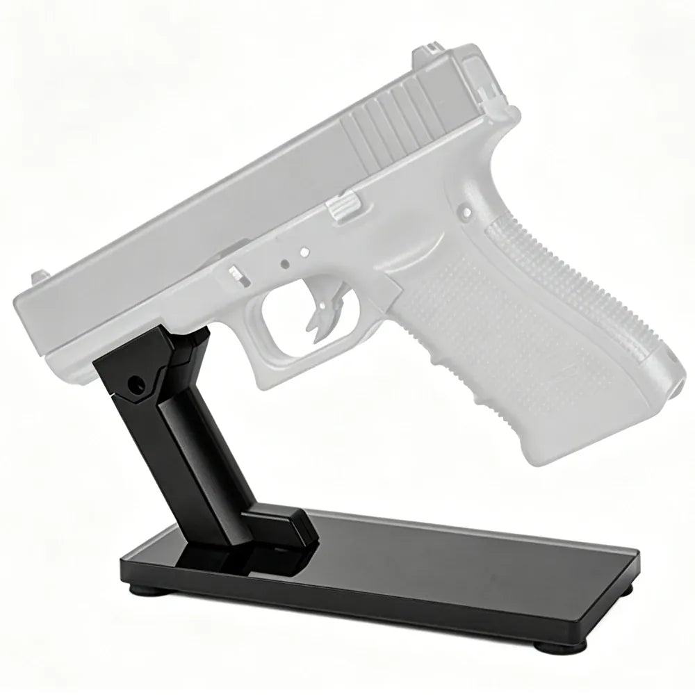 Support de présentation tactique pour pistolet, organisateur sécurisé pour armes à feu avec base antidérapante, support de présentation pour pistolet avec rails