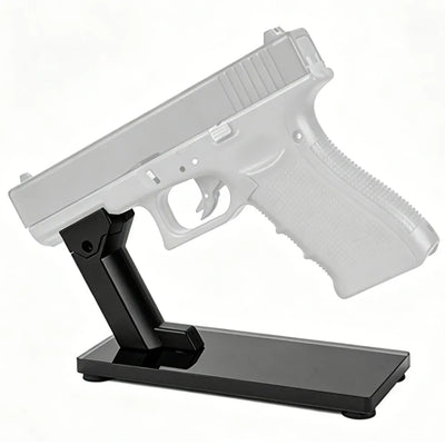 Support de présentation tactique pour pistolet, organisateur sécurisé pour armes à feu avec base antidérapante, support de présentation pour pistolet avec rails