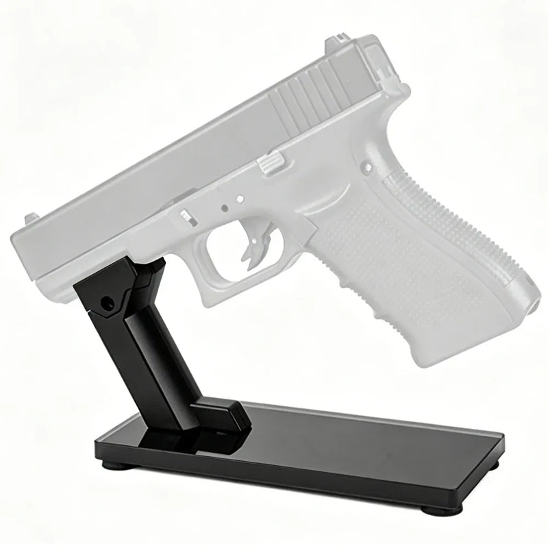 Support de présentation tactique pour pistolet, organisateur sécurisé pour armes à feu avec base antidérapante, support de présentation pour pistolet avec rails