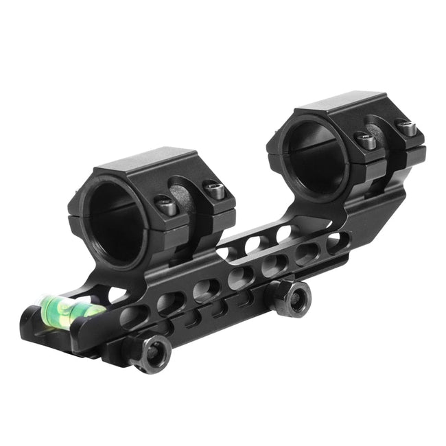 ACTION AIRSOFT 0 Black Support Picatinny 25.4mm/30mm niveau à bulle