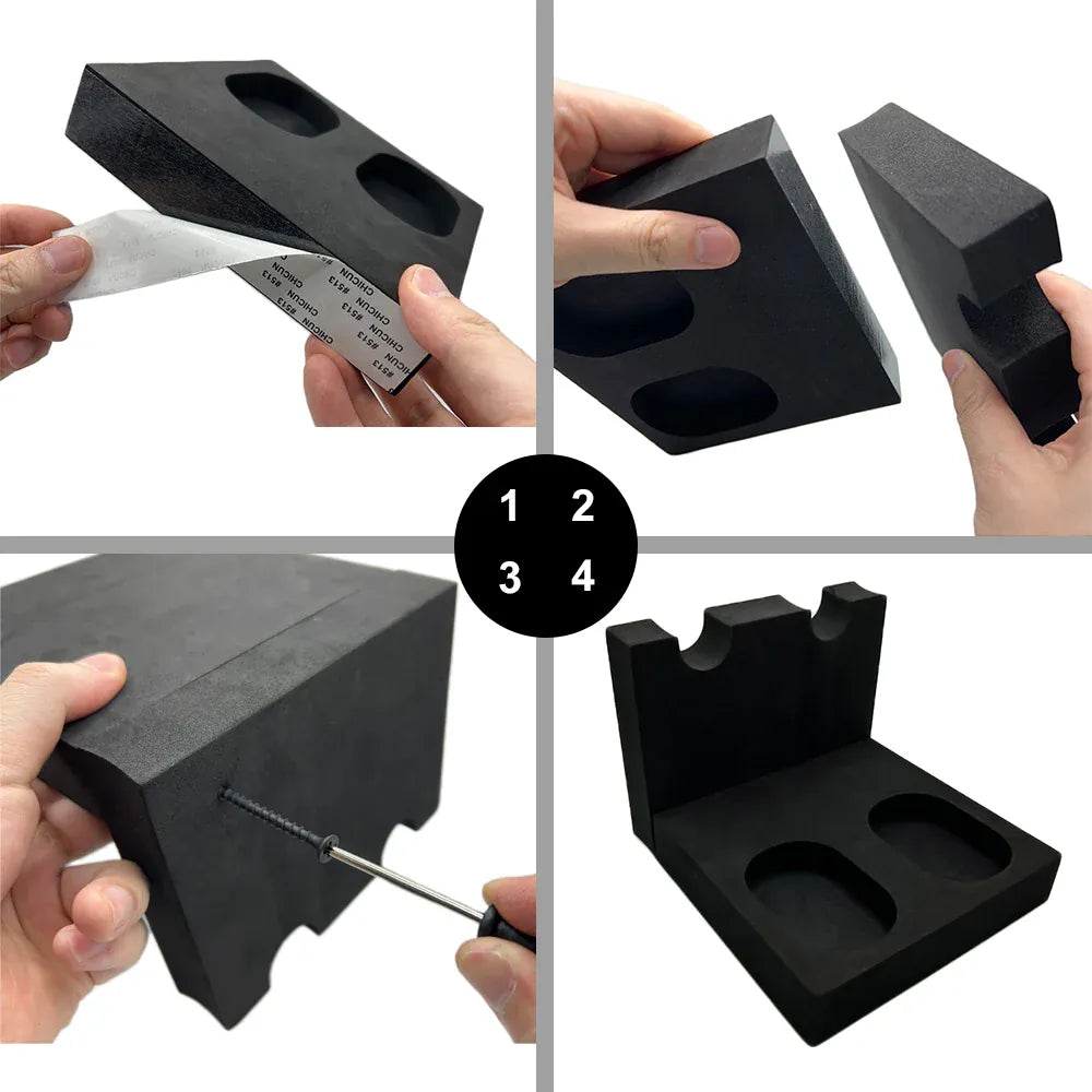 Support pour pistolet à 2/3 fentes, mousse souple EVA pour pistolet, armoire de rangement sûre, support pour pistolet de chasse, accessoires pour pistolet