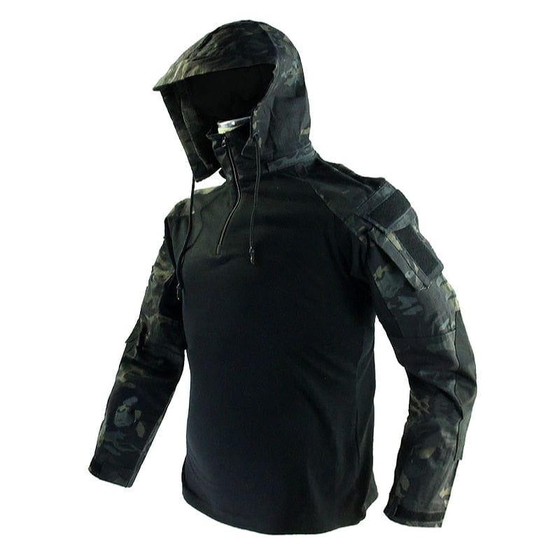 ACTION AIRSOFT 0 Multicam noir / S Sweat à capuche DulAirsoft DA01