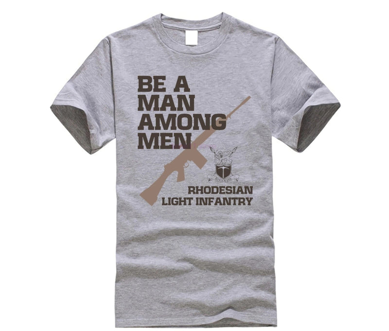 Action Airsoft Gris / M T-shirt "Be a man among men"