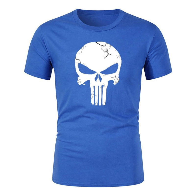 ACTION AIRSOFT 0 Bleu / XXS T-shirt crâne 3D col rond Spartan
