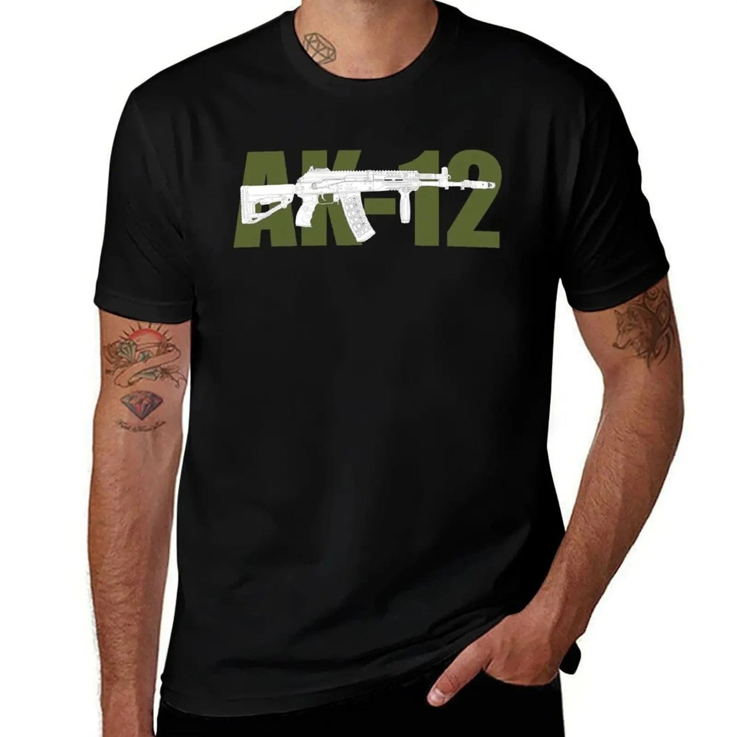 T-shirt fusil d'assaut AK-12 Black / XL