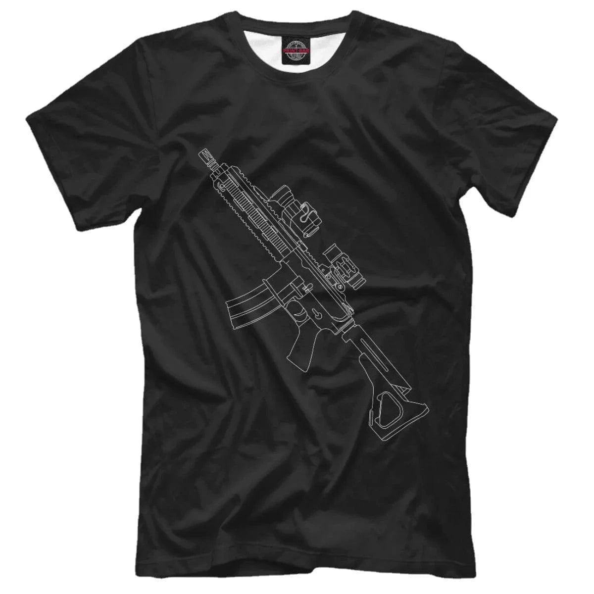 T-shirt fusil HK-416 manches courtes XL