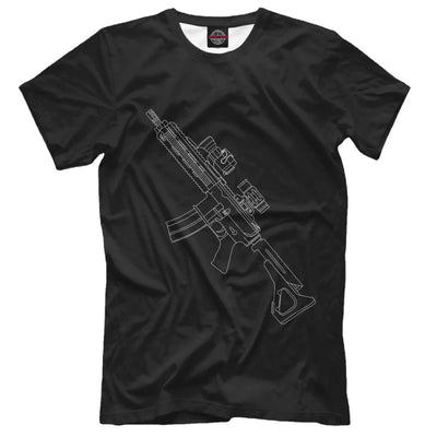 T-shirt fusil HK-416 manches courtes XL