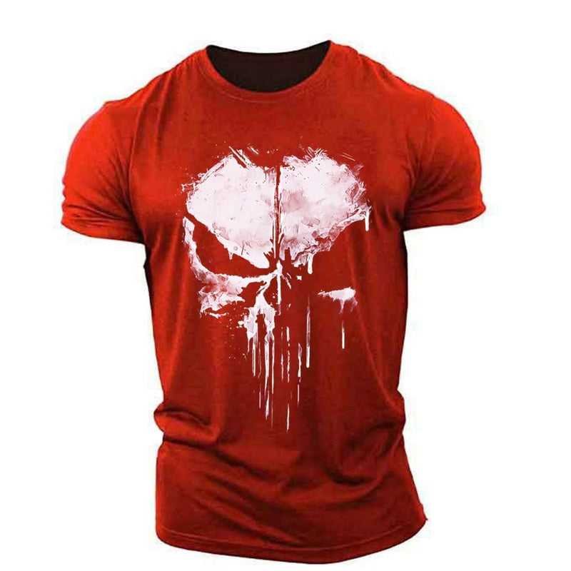 ACTION AIRSOFT 0 Rouge / XS T-shirt Ghost Punisher manches courtes