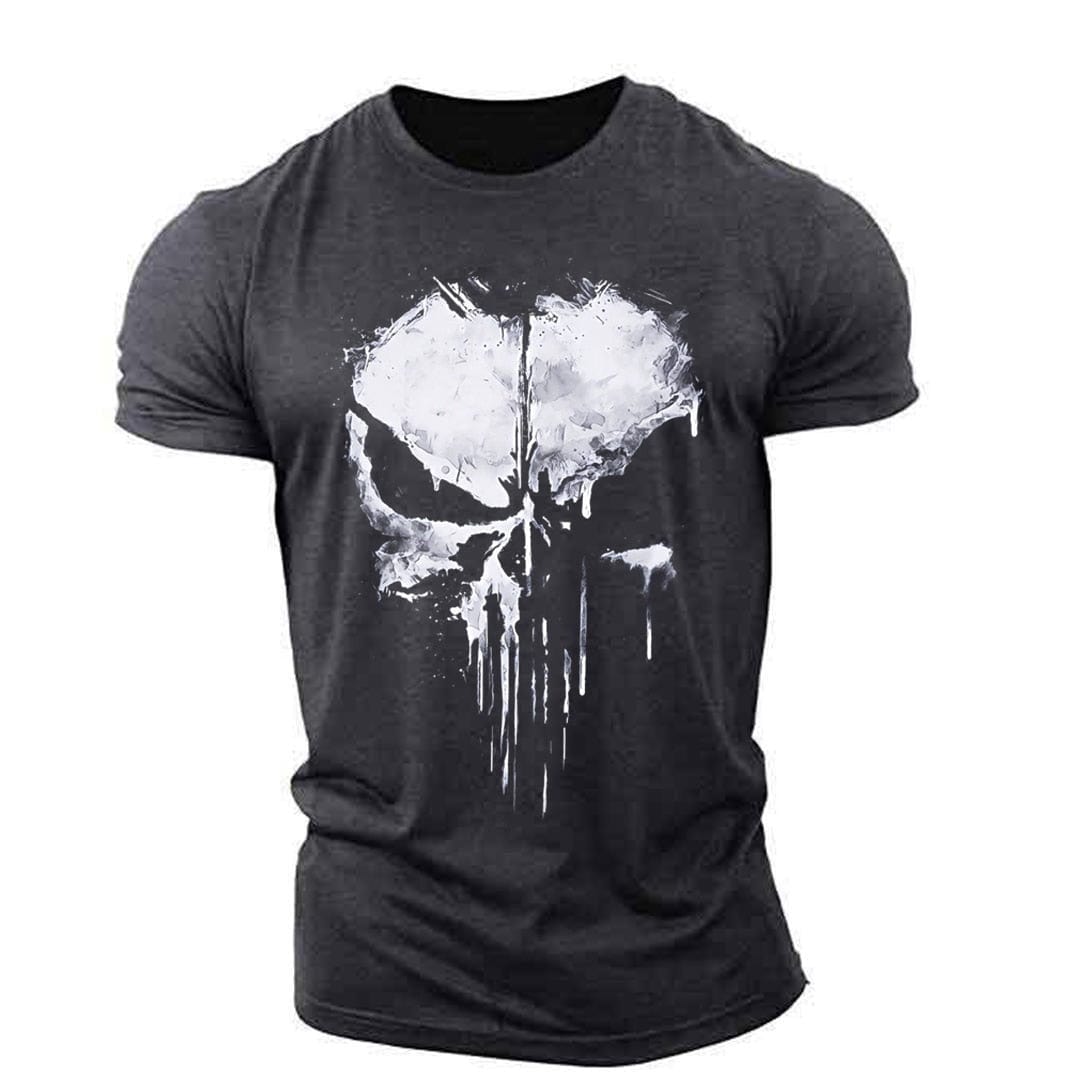 ACTION AIRSOFT 0 Gris / XS T-shirt Ghost Punisher manches courtes