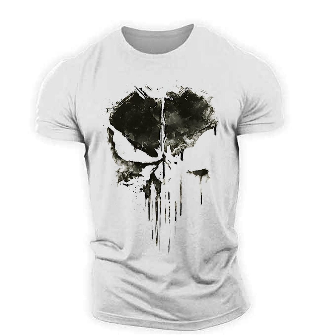 ACTION AIRSOFT 0 Blanc / XS T-shirt Ghost Punisher manches courtes