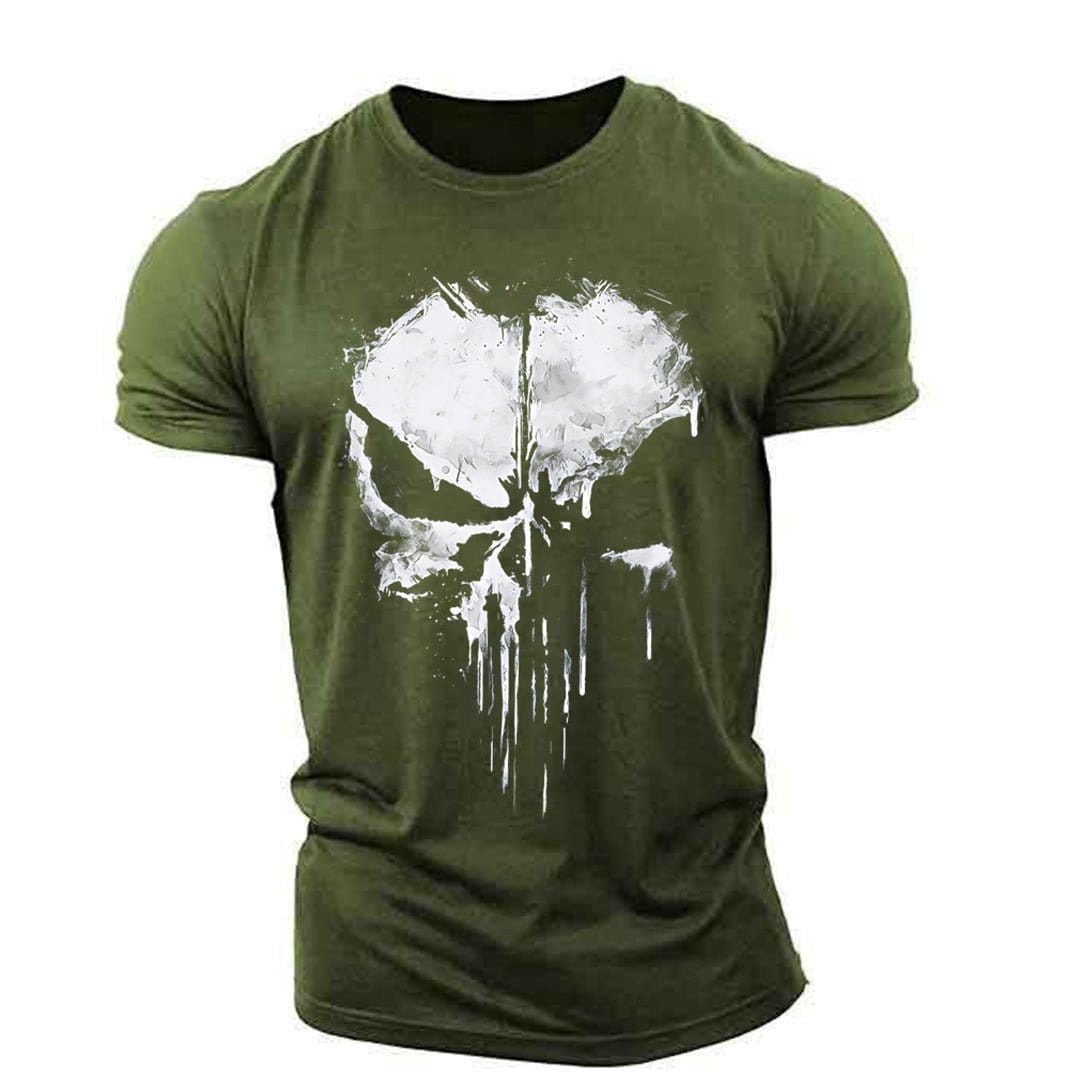 ACTION AIRSOFT 0 Kaki / XS T-shirt Ghost Punisher manches courtes