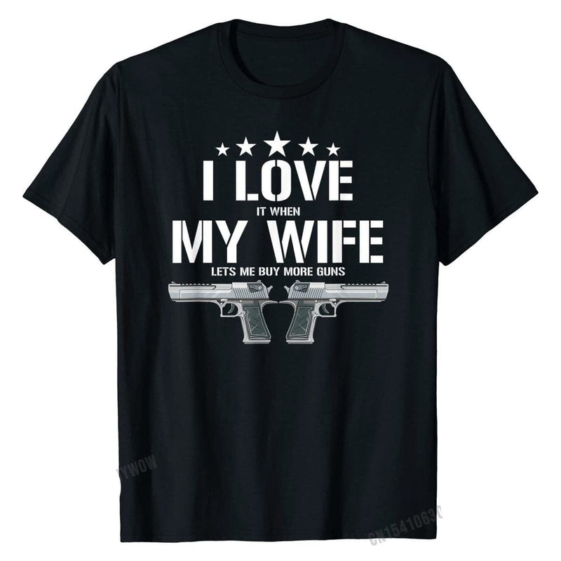 ACTION AIRSOFT 0 Black / XS T-shirt "I love my wife"