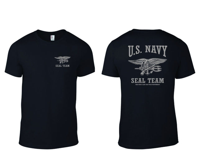 ACTION AIRSOFT 0 S T-Shirt US Navy Seal Team noir