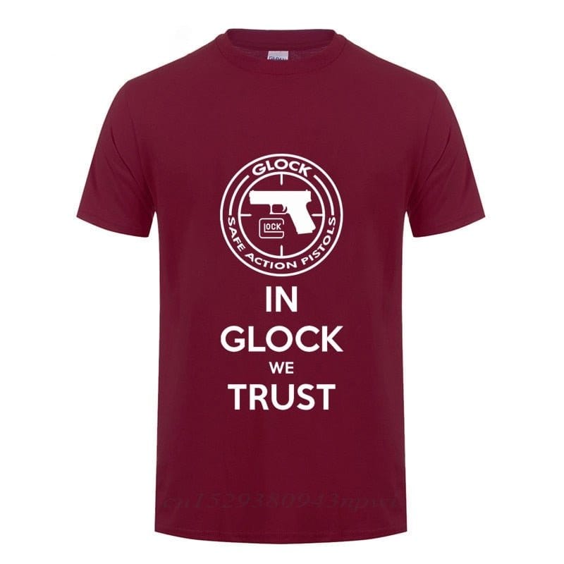 ACTION AIRSOFT 0 Burgundy / XS T-shirt USA Handgun Glock