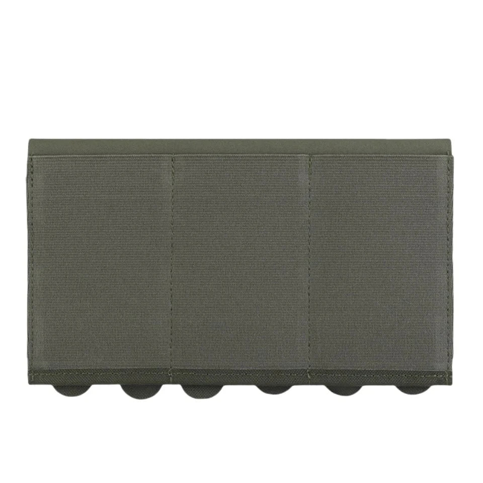 Tactical 5.56/7.62mm Lightweight Elastic Triple Mag Pouch Hunting CS Wargame Molle System Accessories Waist Bag Holster RG