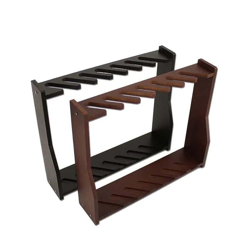 Tactical 7-Slot Rifle Gun Rack Wooden Vertical Multi-Function Shotgun Gun Weapon Display Stand for CS Airsoft Hunting Shooting