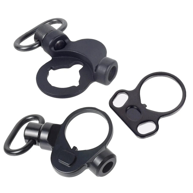 Tactical AEG GBB QD Mounts Sling Mount Quick Detach Push Botton Adapter Dual Side End Plate Fit M4 M16 AR15 Hunting Accessories