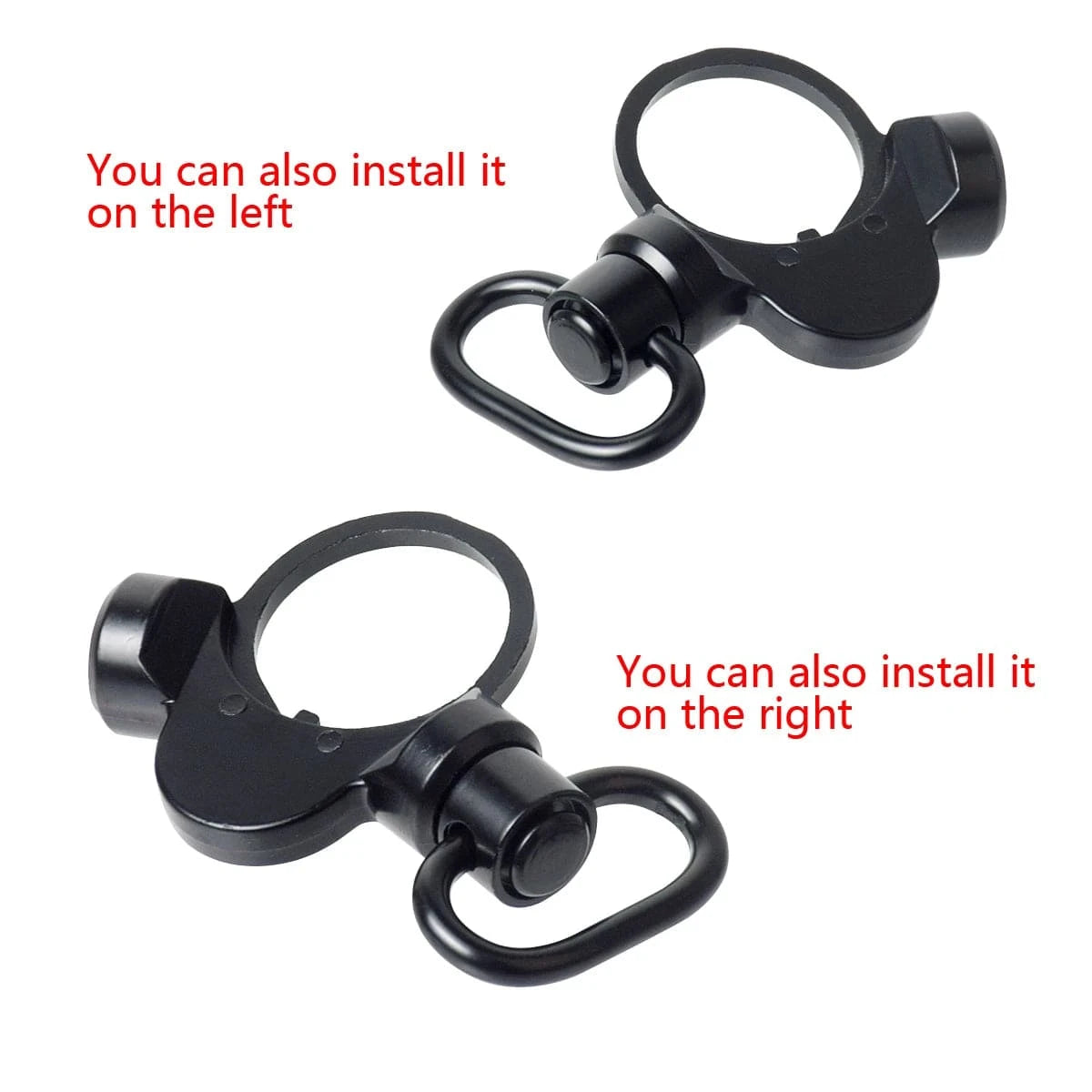 Tactical AEG GBB QD Mounts Sling Mount Quick Detach Push Botton Adapter Dual Side End Plate Fit M4 M16 AR15 Hunting Accessories