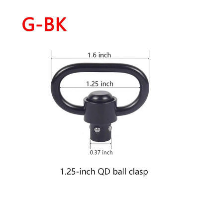 Tactical AEG GBB QD Mounts Sling Mount Quick Detach Push Botton Adapter Dual Side End Plate Fit M4 M16 AR15 Hunting Accessories G-BK (Only one)