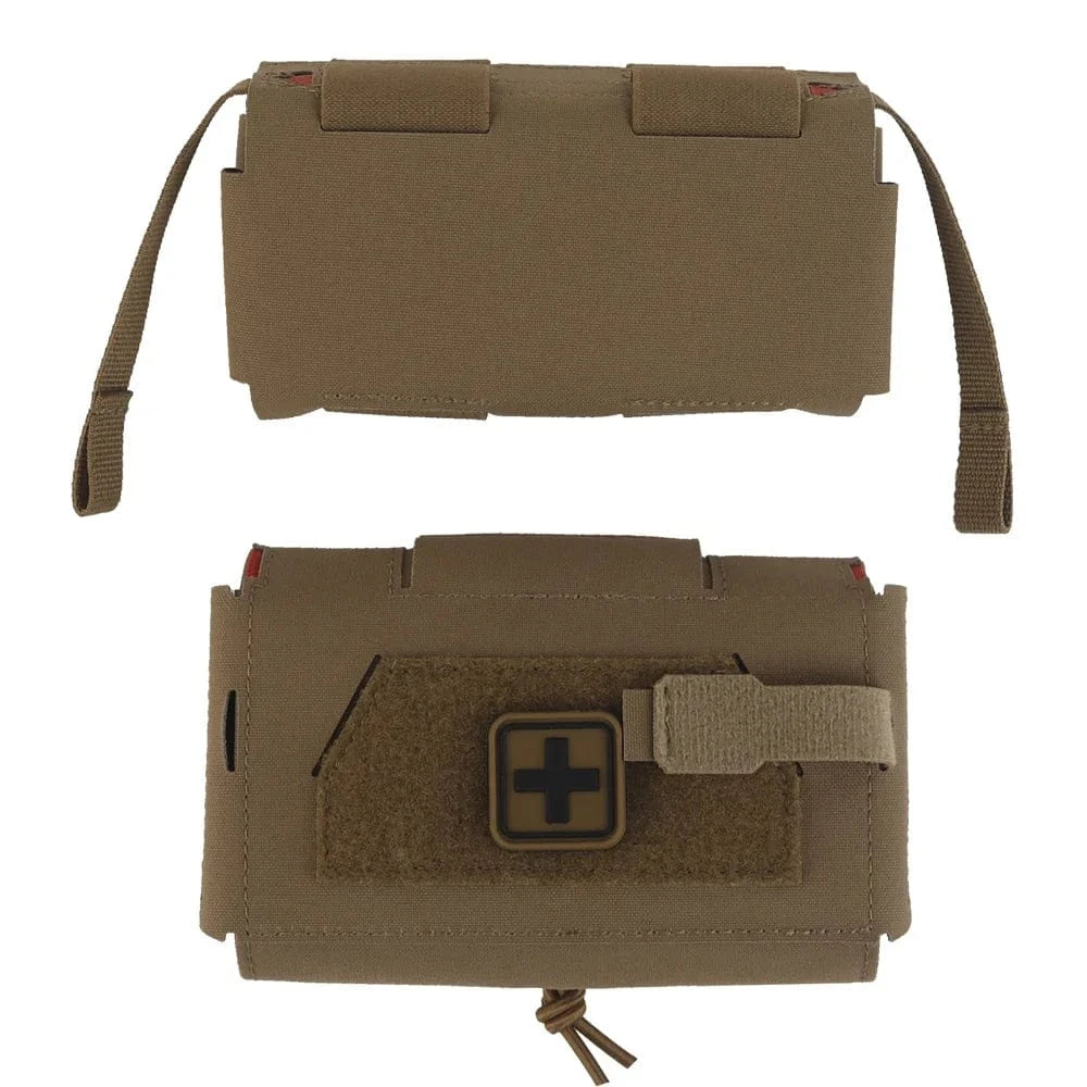 Tactical Agilit Style MD2 Compact Trauma Kit IFAK Medical First Aid Pouch Outdoors Hunting Camping Patrol Survival Equipment CB