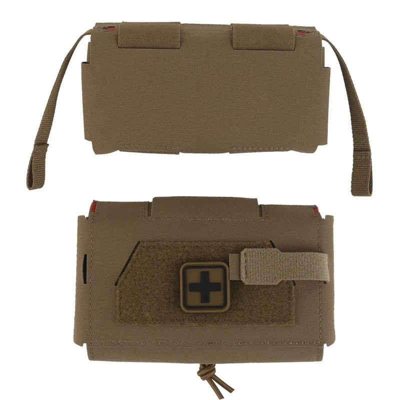Tactical Agilit Style MD2 Compact Trauma Kit IFAK Medical First Aid Pouch Outdoors Hunting Camping Patrol Survival Equipment CB