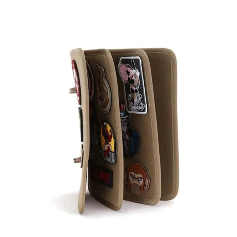 Tactical Badge Folding Mat Sticker Holder for Hunting Tactical Morale Magic Sticker Patch Holder