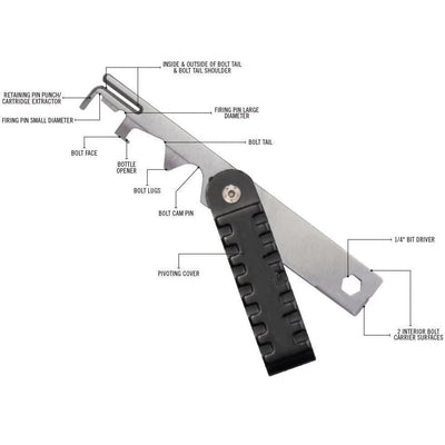 Tactical BCG Carbon Removal Tool Bolt Cleaning Kit Rifle Scraper .223/5.56 Gun Accessories  AR 15 AR-15 M4 M16 One