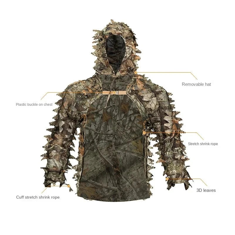 Tactical Camouflage Tree Camouflage Cape Hunting Lucky Suit Lightweight CS Camouflage Bird Watching Game Suit