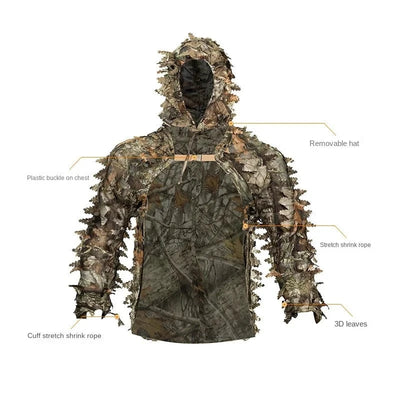 Tactical Camouflage Tree Camouflage Cape Hunting Lucky Suit Lightweight CS Camouflage Bird Watching Game Suit