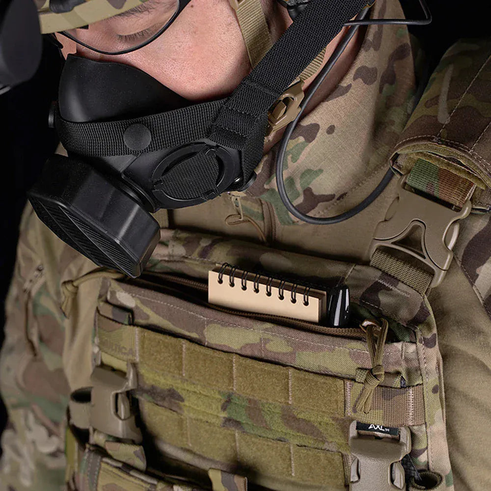 Tactical Crye AVS Drop-in Admin Zipper MBAV Hunting Vest YKK Structured Opening Airsoft Plate Carrier Pocket Add-on Accessories